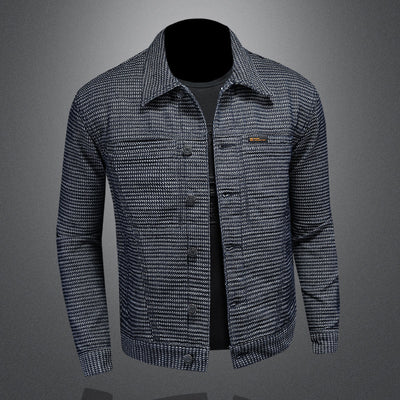 Chaqueta Denim Estilo Motociclista para Hombre - Diseño Europeo Casual - Image 9