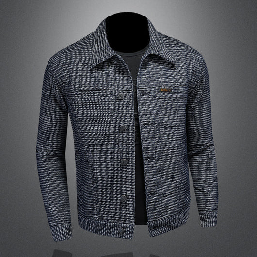 Chaqueta Denim Estilo Motociclista para Hombre - Diseño Europeo Casual - Image 9