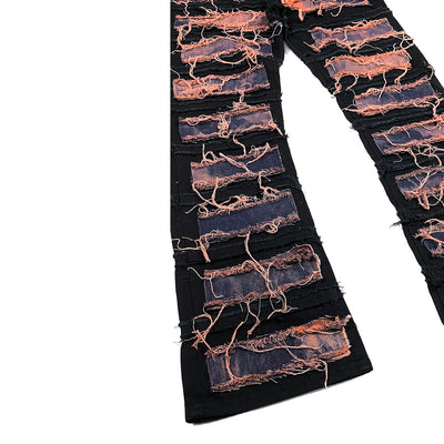 Jeans Desgastados con Costuras Rotas Efecto Vintage - Image 5