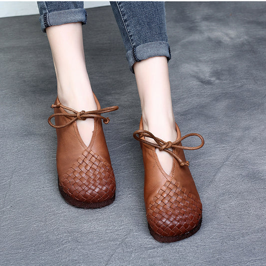 Zapatos Planos Vintage Mori con Plataforma y Suela Suave para Mujer