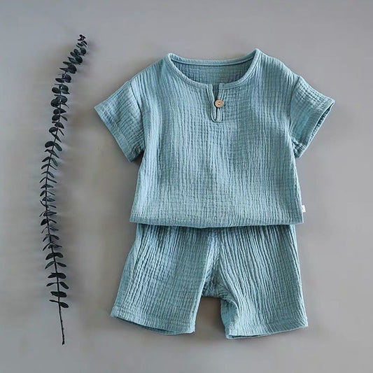Conjunto de Ropa Corta para Bebés Niños y Niñas 100% Algodón