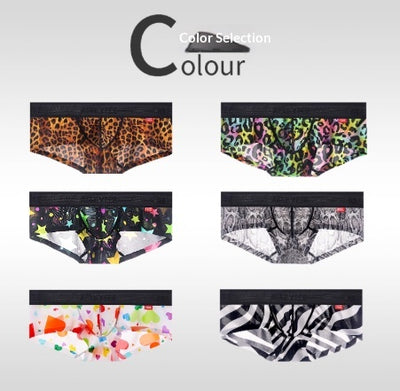 Bóxer Tipo Brief Estampado Leopardo Ultra Delgado para Hombre - Image 12