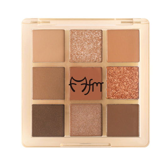 Paleta de Sombras Nueve Colores - Tonos Fríos y Cálidos con Acabado Shimmer y Matte - Image 13
