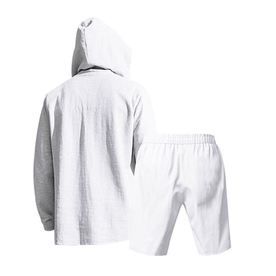Traje de Lino Hombre Suelto y Transpirable - Image 21