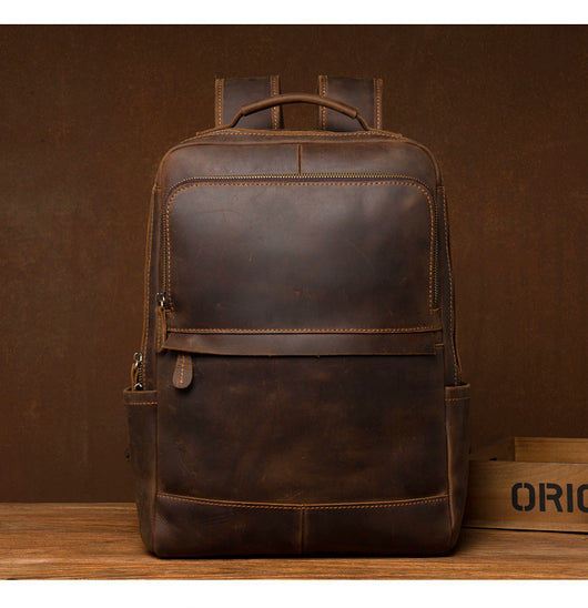 Mochila Ejecutiva de Cuero Genuino Hecha a Mano - Diseño Retro para Profesionales - Image 15