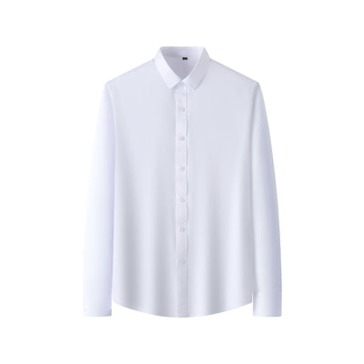 Camisa Elástica de Talla Grande para Hombre de Manga Larga - Image 6