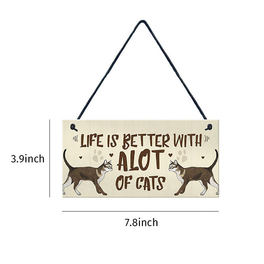 Colgante Vintage de Madera para Gatos - Accesorio Elegante para Mascotas - Image 18