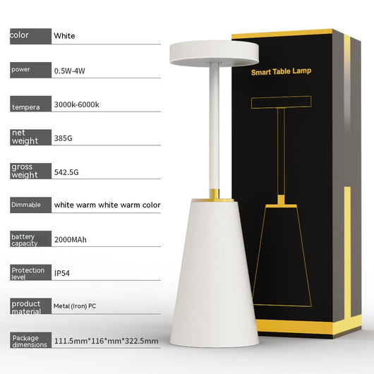 Lámpara de Escritorio Recargable con Diseño Decorativo - Image 4