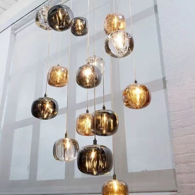 Lámpara de Araña Diseñador Cristal Moderno para Espacios Creativos - Image 4