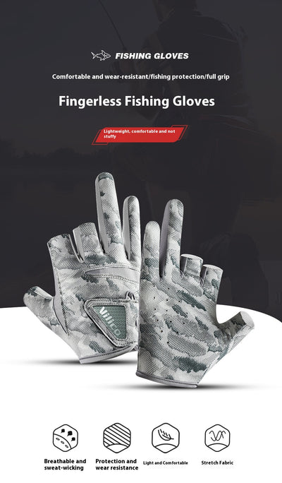 Guantes de Pesca Profesionales con Protección Solar y Tres Dedos Expuestos - Image 8