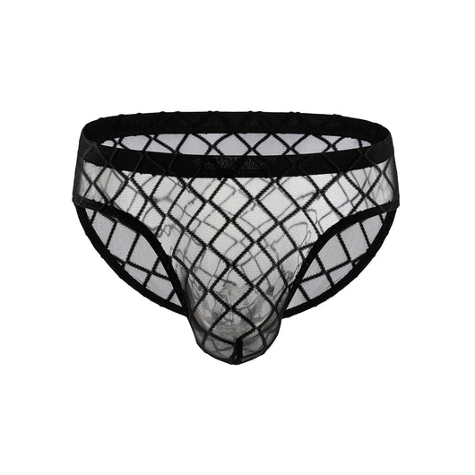 Bóxer Transparente Hombre Diseño Diamante Malla Baja - Image 2