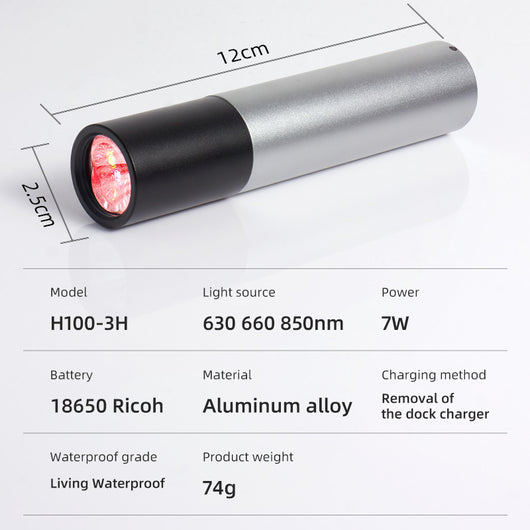 Lámpara de Fisioterapia Infrarroja de 3 Núcleos con Luz Roja - Image 4