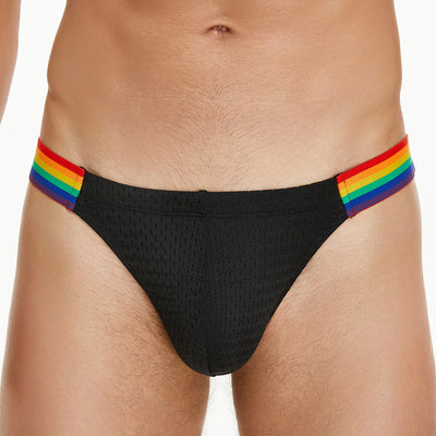 Calzoncillos Hombre Malla Nylon Cintura Arcoíris Baja Comodidad - Image 13