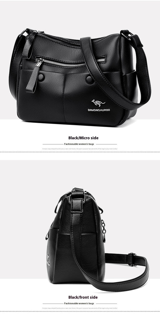 Bolso de Cuero Suave para Mamá - Diseño Minimalista y Versátil - Image 23