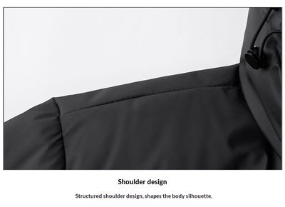 Abrigo Impermeable con Capucha para Hombre - Chaqueta de Plumón Invierno - Image 11