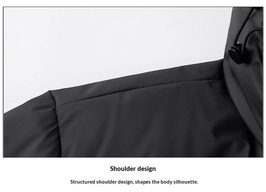 Abrigo Impermeable con Capucha para Hombre - Chaqueta de Plumón Invierno - Image 11