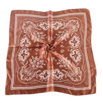 Pañuelo de Satén con Estampado Floral Vintage Paisley - Image 23