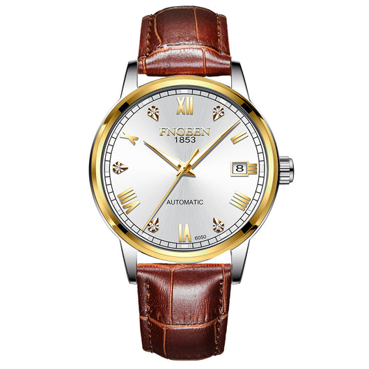 Reloj Automático de Acero Inoxidable Estilo Cinturón Ejecutivo Impermeable con Luminiscencia - Image 18