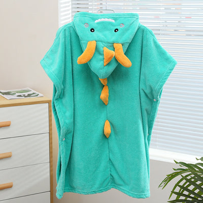 Bata de Baño Infantil Absorbente con Capucha Diseño Dinosaurio - Image 7