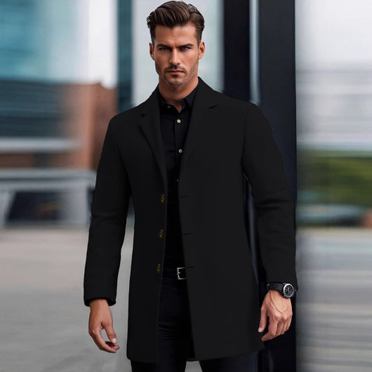 Abrigo Slim Fit con Solapa Europea - Corte Moderno y Elegante - Image 2