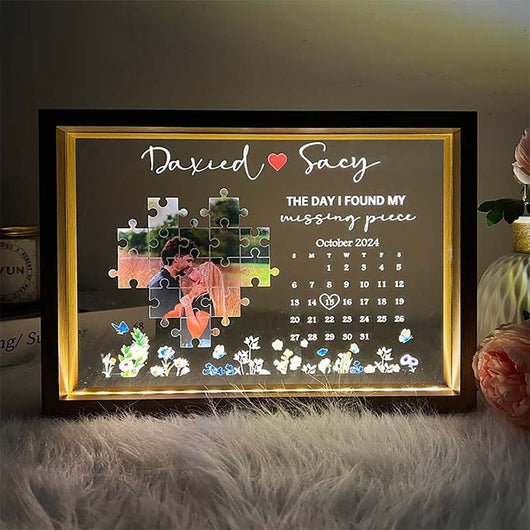 Marco de Fotos LED con Puzzle Personalizado - Edición Conmemorativa - Image 9