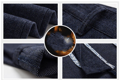 Pantalones Casuales de Algodón y Lino para Hombre - Estilo Business Otoño - Image 16