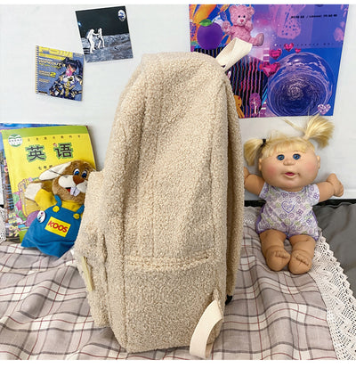 Mochila de Viaje Estilo Occidental con Gran Capacidad y Acabado Peluche - Image 14