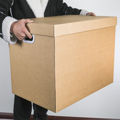 Caja Organizadora de Cuero para Documentos y Archivos