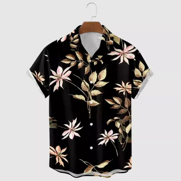 Camisa Casual Elegante para Hombre con Cuello Solapa