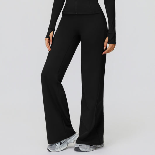 Pantalones Casuales Anchos Forrados en Polar - Cintura Alta y Calidez Total - Image 3