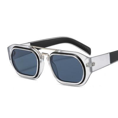 Gafas de Sol Retro con Colores Trending - Estilo Personalidad Masculina
