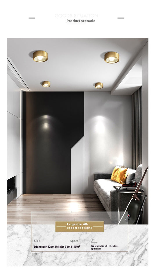 Downlight LED Empotrado de Cobre Ultrafino - Foco de Techo Moderno - Image 24