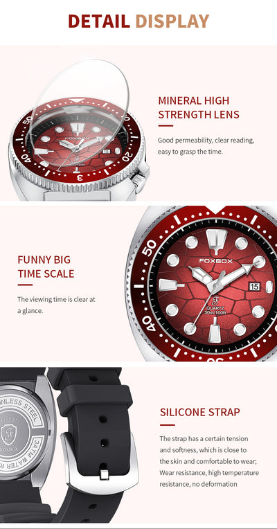 Reloj de Negocios para Hombre Cuarzo Luminoso Resistente al Agua con Bisel Rotatorio - Image 19