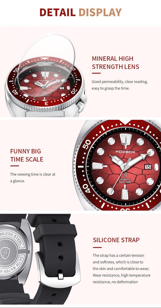 Reloj de Negocios para Hombre Cuarzo Luminoso Resistente al Agua con Bisel Rotatorio - Image 19