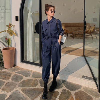 Jumpsuit de Trabajo Mujer Estilo Western Elegante con Caída Perfecta - Image 4
