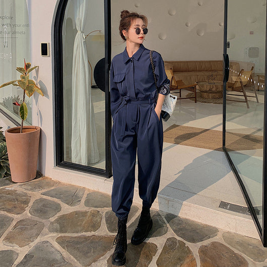 Jumpsuit de Trabajo Mujer Estilo Western Elegante con Caída Perfecta - Image 4