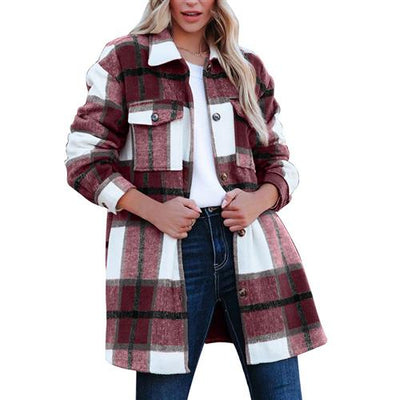 Abrigo Camisero Largo Casual para Mujer - Image 18