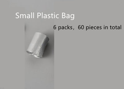 Blue and black foldable pet poop bag dispenser with an integrated scoop, ideal for travel and outdoor use. - Image 8