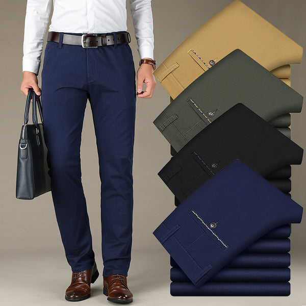 Pantalones Casuales Elásticos para Hombre - Otoño e Invierno