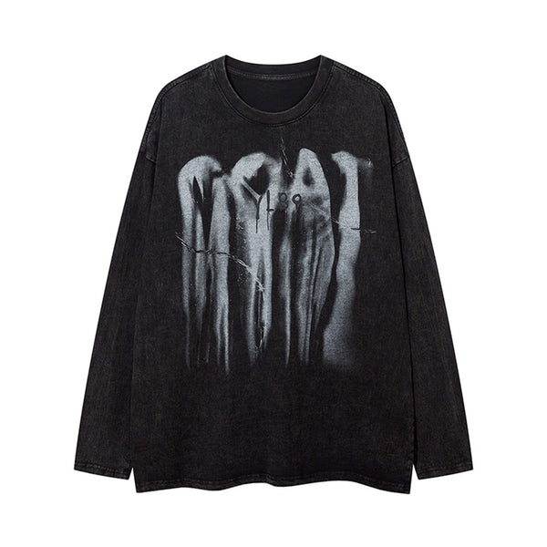 Playera Estampada con Patrón Abstracto para Hombre