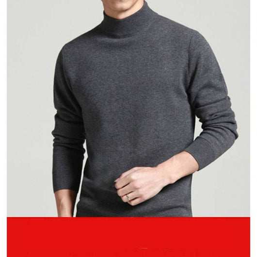 Suéter Coreano Slim Fit Cuello Medio Grueso para Jóvenes - Image 2