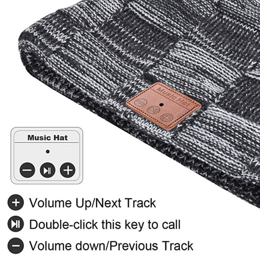 Gorro de Punto Bluetooth con Cashmere para Escuchar Música - Image 5