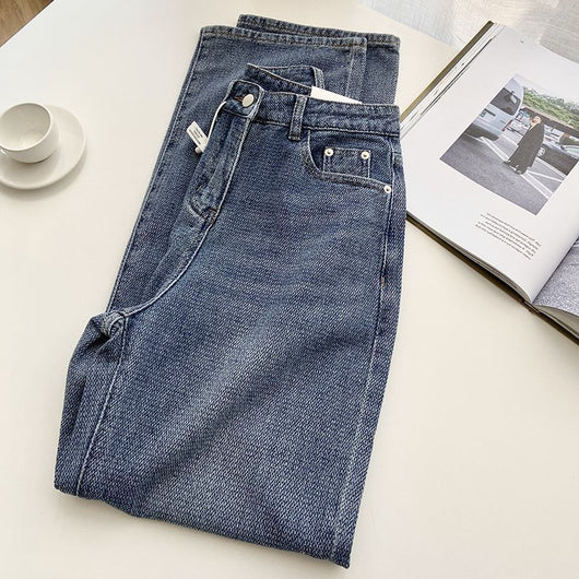 Jeans Rectos Azul Retro para Mujer - Image 26
