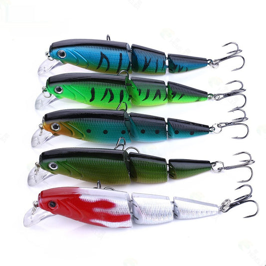 Caja de Anzuelos Artificiales Multicompartimento para Pesca