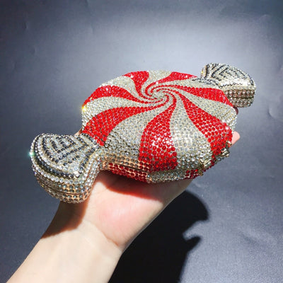 Clutch de Cristal Diamante Caramelo para Mujer - Image 16