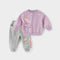 Conjunto de Dos Piezas Estampado para Bebé Niño y Niña con Manga Larga