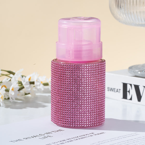 Botella Recargable de Desmaquillante con Diamantes