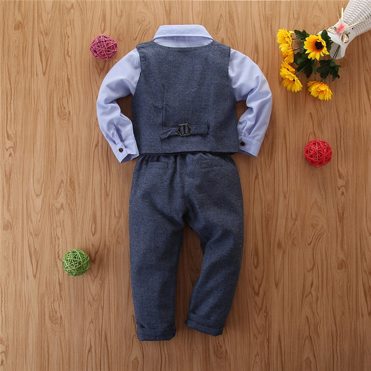 Traje Formal de Tres Piezas para Niño - Camisa Manga Larga y Pantalón - Image 10