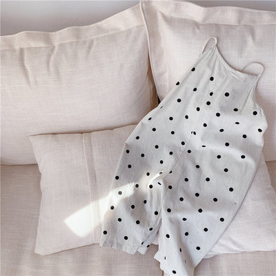 Jumpsuit de Pierna Ancha con Tirantes para Niña - Image 4