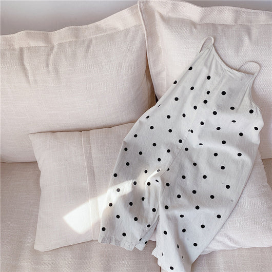 Jumpsuit de Pierna Ancha con Tirantes para Niña - Image 4